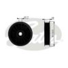 GATES T38029 Deflection/Guide Pulley, v-ribbed belt